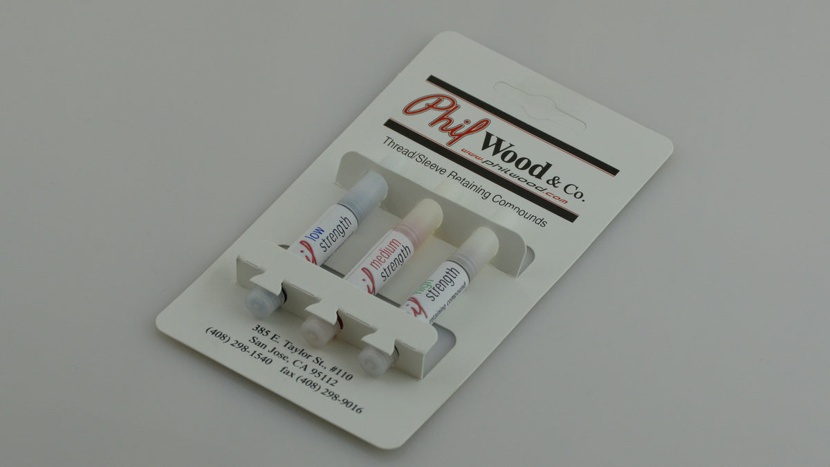 Set of Three Strength Thread Retaining Compounds – Phil Wood and Company
