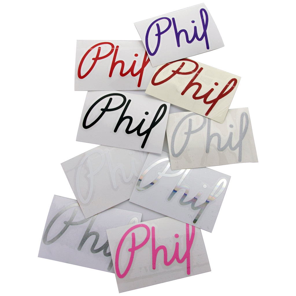 Phil Cons Sticker Phil Vinyl Sticker Sets – Phil Wood and Company